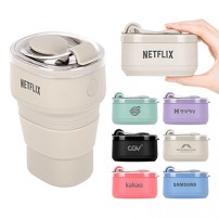 [폴베어] 조이 접이식 사각 실리콘 텀블러 500ml