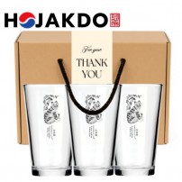 한국전통 K컬쳐 샤이닝 글라스컵 480ml 3P 선물세트