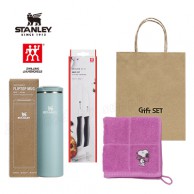 스탠리 트랜짓 플립탑머그473ml 텀블러세트3호 헹켈과도2종 송월주방타올 쇼핑백포함