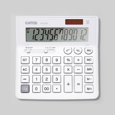 로페리아 순백색 탁상용 태양열 계산기(0219570)