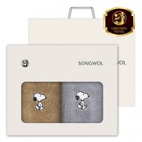 송월 스누피 리버 140g 세면타월 2매세트