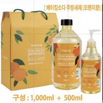 오렌지향 베이킹 소다 주방세제2p 500ml+1000ml