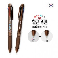항균쿠펜 니들 4색 볼펜 (4IN1)
