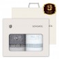 송월 격자 전사 170g 세면타월 2매세트