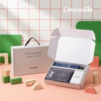 라이프스타일 417호 (크로커다일 3단 레터링 암막 전자동 우산 VIP+심플 타올 150g)