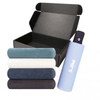 송월 양우산 선물세트 7(송월 향균 무지 150g+3단 자동양우산 R-1)