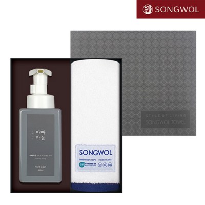 아빠마음 생활 세트 11호, 뉴 바이브 뱀부 220g 1P +핸드워시 500ml 1P