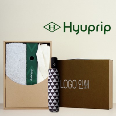 코마40수180호텔타월+협립3단미니스타앵글완전자동우양산+협립 무지에코백 세트