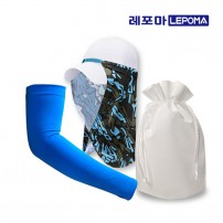 [레포마] 국산 펭귄 쿨토시 + 햇빛가리개 복주머니세트