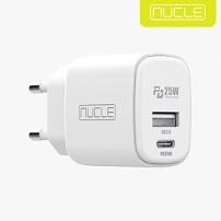 뉴클 PD 25W 2포트 가정용 충전기 (케이블미포함)