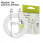 컴우드 PD 60W 1M 실리콘 초고속 충전 케이블 CWC-PD160CC