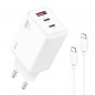 LAAON 65W 3포트 GaN 초고속 충전기 CtoC 케이블 포함 ITB-GAN65W