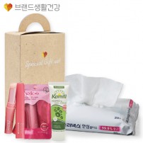 브생건683호 3종세트(카밀 핸드크림+멘소래담 립아이스 매직컬러 립밤+크리넥스 안심99.9% 항균물티슈)