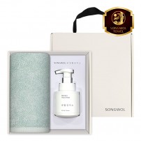 송월 생활공작소 2P 세트 (라이트무지 타올 1매 + 핸드워시 250ml 1개)
