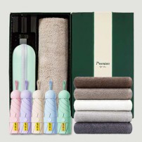 초경량 동글손잡이 캡슐5단 암막양우산+송월타올뉴라이트무지150g 우산타올 선물세트