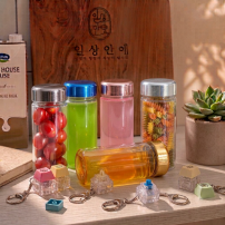 마이보틀 메탈캡 트라이탄 350ml 물병 물통 + 키캡키링 1구 세트 클리커 클릭커 딸깍이 키링 열쇠고리