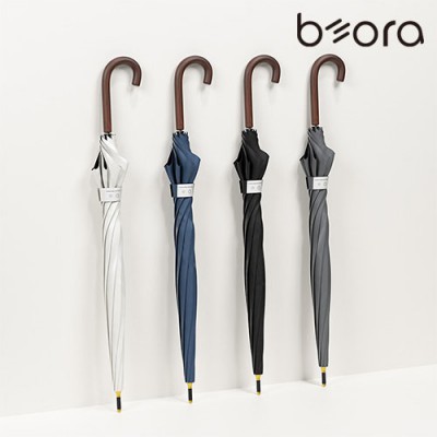 BOR 063 원목 곡자 손잡이 암막 자동 장우산 105 8K