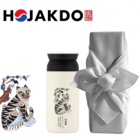 한국전통 K컬쳐 까치와호랑이 호작도 트레블 텀블러 350ml (보자기 포장)