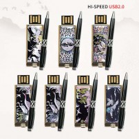 빛나 학 시리즈 자개 2종세트 (USB메모리+자개볼펜 2.0 4GB~128GB) 7종 이미지