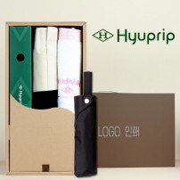 협립 눈꽃타월+협립 3단60 슈퍼 젠틀맨 고밀도 수동식 우산 +협립 투톤에코백 세트