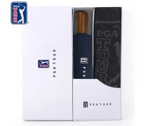 PGA 3단완전자동 빈티지우드+170g 죽사타올 세트