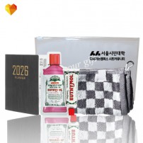 브생건 플래너세트 32호(미니다이어리+유시몰 가글+유시몰 치약+그레이 뱀부고리수건)