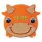 황소콜크 냄비받침(주황)