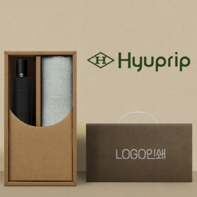 협립3단55 암막 모던 완전자동 우양산 +뱀부170세면타월-세트