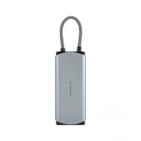 6 IN 1 멀티 USB허브 USB3.2 Gen2 10Gpbs HDMI RJ45 유선기가랜 PD 100W