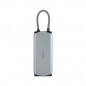 6 IN 1 멀티 USB허브 USB3.2 Gen2 10Gpbs HDMI RJ45 유선기가랜 PD 100W