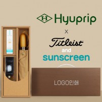 협립 3단60엔티크 고밀도 완전자동우산 +선크림+타이틀리스트 골프공 3구-세트