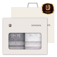 송월 격자 170g 세면타월 2매세트