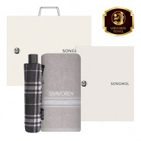 송월 타월 우산 2매 콤보세트 ( 샤보렌디럭스+3단모던체크)