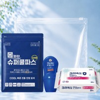 몸편한 구급키트 3종세트 22호(일체형 쿨파스+멘소래담 롤온로션+크리넥스 안심 물티슈)