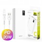 뉴에이커 슬림 핏 PD 20W 고속 보조배터리 20000mAh CP 0.2M 20W 원형 케이블