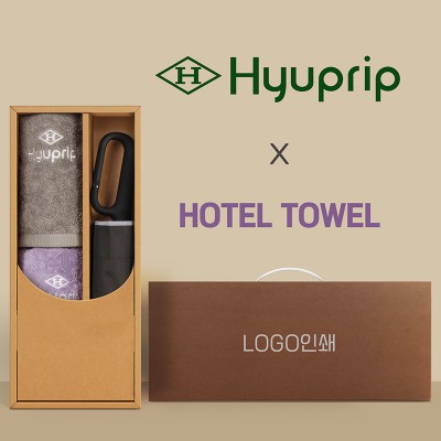 협립3단60 카라비너10K 거꾸로 300T고밀도 완전자동 우산 +협립호텔코마170타월2P-세트