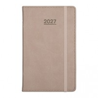 2027 AP17 양장 다이어리 40절 - 샌드브라운