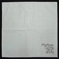 백색손수건 40 x 40 cm, / 흰색손수건, 나염 체험학습 교육용