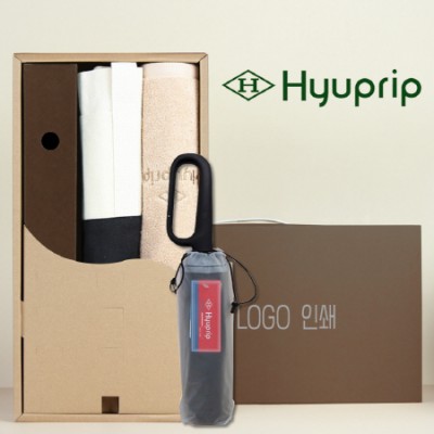 협립40수호텔코마180타월+협립3단60 카라비너10K 거꾸로 300T고밀도 완전자동 우산+협립 투톤에코백 세트