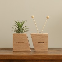 원목 각인 화분디퓨저 100ml (B+C타입)