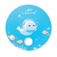 원형미니둥글이 부채