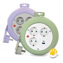 러그박스 원형 3M USB / C타입 멀티탭