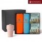 송월타올 리빙 기프트세트 23 (AB베이직스포츠타올 2P + 실리콘텀블러500ml 2P)