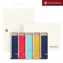 [송월타올] 송월 컬러웨이40 180g 5매세트