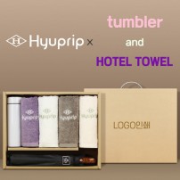 협립 3단 70 암막고밀도 완전자동우산 +협립호텔코마170타월4P+스마트온도계텀블러-세트