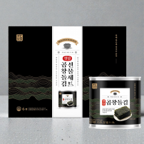 정담김 정담 3호 곱창김 곱창 돌김 캔김 선물세트 30g 약 50매 가정의달 [원산지:국산(전라남도)]