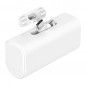 [디셀라] C타입+8핀 회전식 단자 10W 도킹형 보조배터리 5000mAh