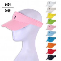 성인 아동 자수 포인트 썬캡 남성 여성 키즈 자외선차단 여름모자 단체행사