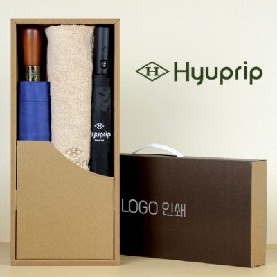 협립 2단 심플 자동우산 +협립 3단70엔티크 고밀도 완전자동우산 and 협립40수호텔코마180타월-세트