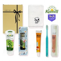 카밀핸드크림100ml선물세트 리본2호 송월핸드타올 엠보싱칫솔치약세트